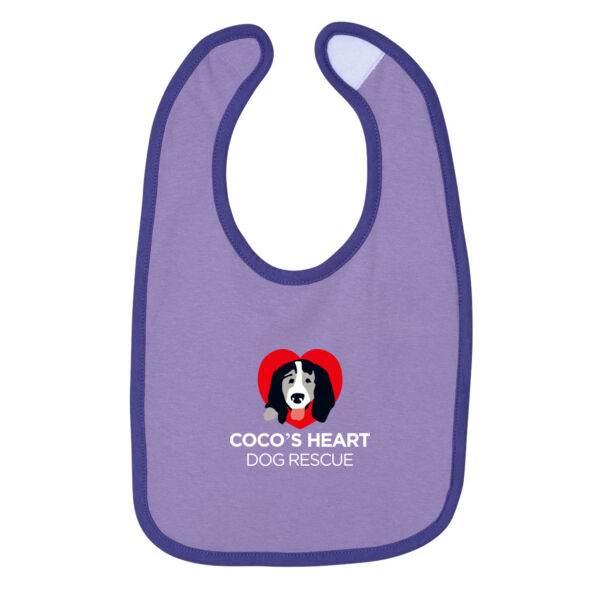 Rabbit Skins - Infant Contrast Trim Premium Jersey Bib - Printed Logo Thumbnail