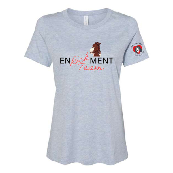 Bella & Canvas Women's Relaxed Fit Heather CVC Tee - Printed Logos Thumbnail