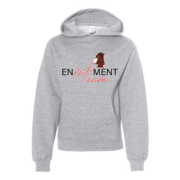 Independent Trading Co. Youth Midweight Hooded Sweatshirt - Printed Logos Thumbnail
