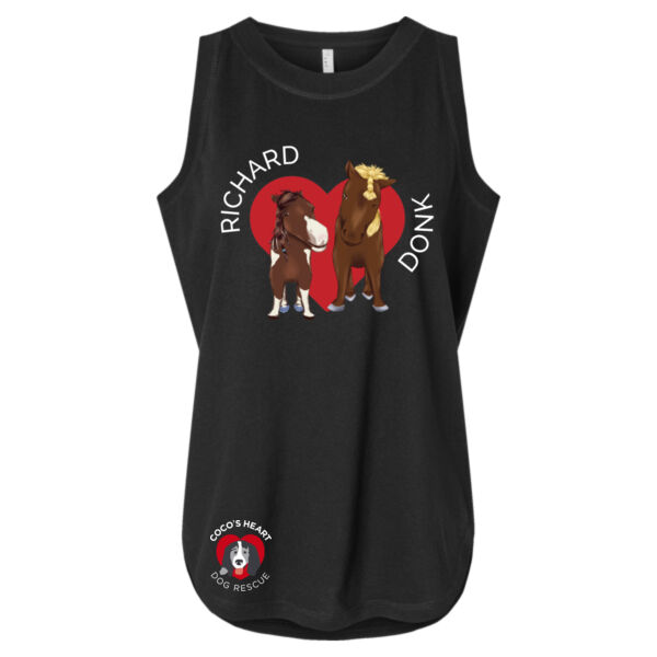 LAT Women's Relaxed Fine Jersey Tank - Printed Logos Thumbnail